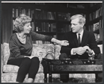 Uta Hagen and George Grizzard in the stage production Who's Afraid of Virginia Woolf?