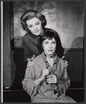 Myrna Loy and Kim Hunter in the 1973 stage production The Women