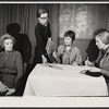 Myrna Loy, Patricia Wheel, Kim Hunter and unidentified in the 1973 stage production The Women