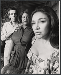 James Patterson, Claudia McNeil and Miriam Colon in the stage production The Wrong Way Light Bulb