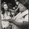 Miriam Colon, Claudia McNeil, and unidentified actors in the stage production The Wrong Way Light Bulb