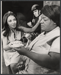 Miriam Colon, Claudia McNeil, and unidentified actors in the stage production The Wrong Way Light Bulb