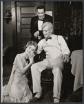 Kathleen Widdoes, Clayton Corzatte and Donald Moffat in the stage production You Can't Take It With You