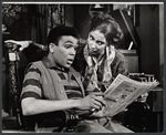 Nat Simmons and Paulette Waters in the stage production You Can't Take It With You