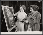 Kathleen Widdoes and Dee Victor in the stage production You Can't Take It With You