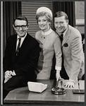 Larry Blyden, Irene Dailey and William Redfield in the stage production You Know I Can't Hear You When the Water's Running