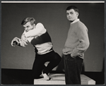 Bill Hinnant and Gary Burghoff in the stage production You're a Good Man, Charlie Brown