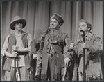 David Burns [center] and unidentified others in the stage production Ziegfeld Follies of 1956