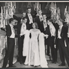 Tallulah Bankhead [center] and unidentified others in the stage production Ziegfeld Follies of 1956