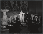 Tallulah Bankhead [center] and unidentified others in the stage production Ziegfeld Follies of 1956