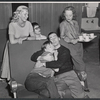 Carol Haney, Elliott Reid [center], Tallulah Bankhead [right] and unidentified others in the stage production Ziegfeld Follies of 1956