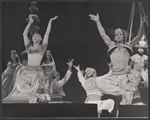 Carol Haney [left] and unidentified others in the stage production Ziegfeld Follies of 1956