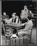 Herschel Bernardi [standing] and unidentified others in the stage production Zorba