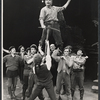 John Raitt [top] and unidentified others in the 1968 tour of the stage production Zorba