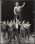 John Raitt [top] and unidentified others in the 1968 tour of the stage production Zorba