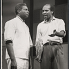Ossie Davis and Louis Gossett in the stage production The Zulu and the Zayda