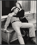 Jerry Orbach and Jane Alexander in the stage production 6 rms riv vu