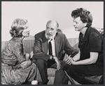 Lee Kurty, Fred Clark, and Ruth White in rehearsal for the stage production Absence of a Cello