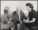 Lee Kurty, Fred Clark and Ruth White in rehearsal for the stage production Absence of a Cello