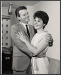 Murray Hamilton and Mala Powers in rehearsal for the stage production Absence of a Cello