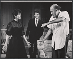 Mala Powers, Murray Hamilton, and Fred Clark in the stage production Absence of a Cello