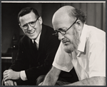 Charles Grodin and Fred Clark in the stage production Absence of a Cello