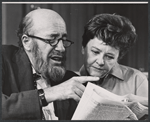 Fred Clark and Ruth White in the stage production Absence of a Cello