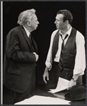 Henry Jones and Richard Kiley in the stage production Advise and Consent