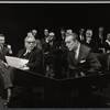 Henry Jones,Chester Morris, and cast in the stage production Advise and Consent
