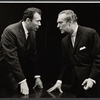 Richard Kiley and unidentified actor in the stage production Advise and Consent