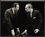 Richard Kiley and unidentified actor in the stage production Advise and Consent