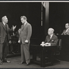 Henry Jones, unidentified actor, Judson Laire and Tom Shirley in the stage production Advise and Consent
