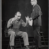 Unidentified actor and Barnard Hughes in the stage production The Advocate