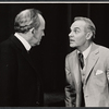 Barnard Hughes and unidentified actor in the stage production The Advocate