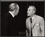 Barnard Hughes and unidentified actor in the stage production The Advocate