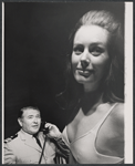 Simon Oakland and Judith Searle in the stage production Angela