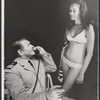 Simon Oakland and Judith Searle in the stage production Angela