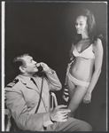 Simon Oakland and Judith Searle in the stage production Angela