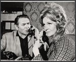 Simon Oakland and Geraldine Page in the stage production Angela
