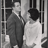Larry Parks and Monica Moran in the stage production Any Wednesday