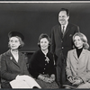 Lillian Gish, Irra Petina, Fred R. Fehlhaber and Constance Towers in rehearsal for the stage production Anya