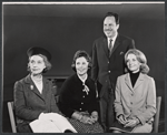 Lillian Gish, Irra Petina, Fred R. Fehlhaber and Constance Towers in rehearsal for the stage show Anya