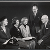 Lillian Gish, Irra Petina, Constance Towers, Fred R. Fehlhaber and George Abbott in rehearsal for the stage show Anya