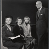 Lillian Gish, Irra Petina, Constance Towers and George Abbott in rehearsal for the stage production Anya