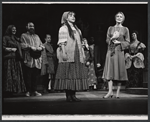 Constance Towers [second from right], Irra Petina [far right backround] and ensemble in the stage production Anya
