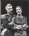 Michael Kermoyan and Constance Towers in the stage production Anya