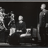 Constance Towers [seated], Michael Kermoyan [standing] and dancers in the stage production Anya