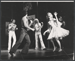 Lauren Bacall (at right) and dancers in the touring stage production Applause
