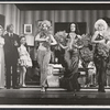 Lisa Carroll, Stephen Everett, and Patrice Munsel (center between unidentified dancers) in the touring stage production Applause