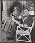 Katherine Hynes and Maurice Evans in the stage production The Apple Cart